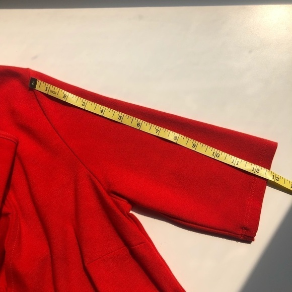 Topshop Faux Wrap Fit & Flare Dress Size 10 - Picture 8 of 10